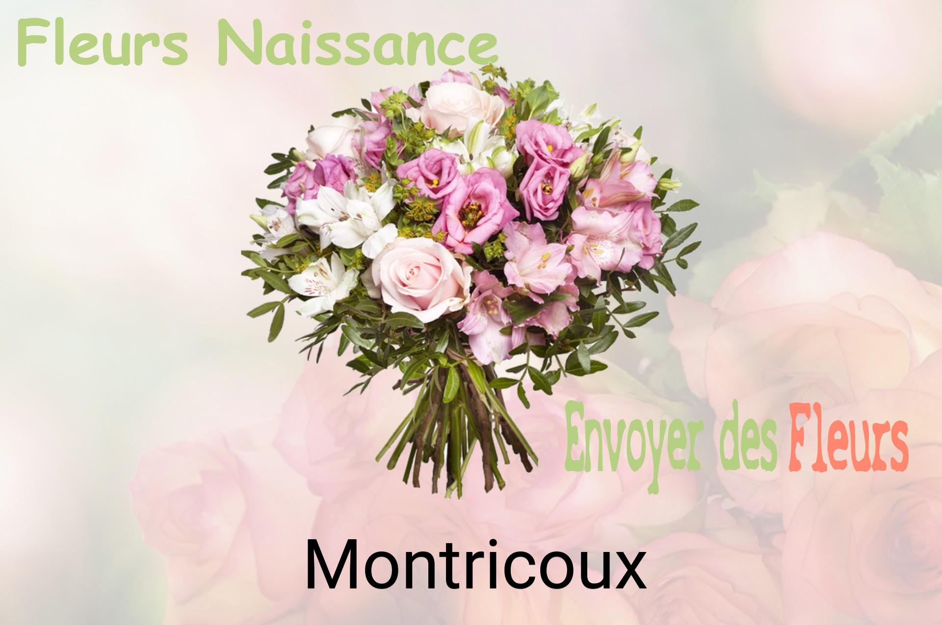 Bouquet de fleurs de naissance livré à Montricoux